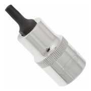 VIGOR Innenvierkant Antrieb 12,5 = 1/2 Zoll TX Schraubendreher-Einsatz Innen TX Profil V2153 Vierkant hohl 12,5 mm (1/2 Zoll) Innen TX Profil T 27 Gesamtlänge: 55 mm