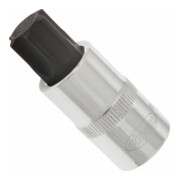VIGOR Innenvierkant Antrieb 12,5 = 1/2 Zoll TX Schraubendreher-Einsatz Innen TX Profil V2160 Vierkant hohl 12,5 mm (1/2 Zoll) Innen TX Profil T 70 Gesamtlänge: 55 mm