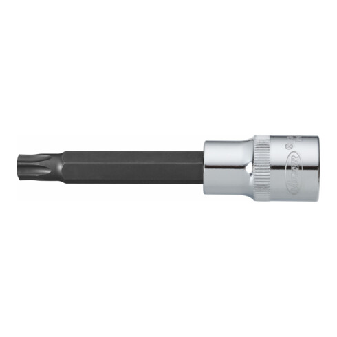 VIGOR Innenvierkant Antrieb 12,5 = 1/2 Zoll TX Schraubendreher-Einsatz Innen TX Profil V2170 Vierkant hohl 12,5 mm (1/2 Zoll) Innen TX Profil T 55 Gesamtlänge: 100 mm