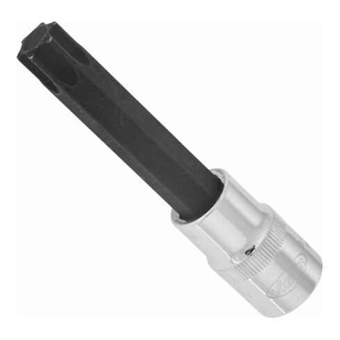 VIGOR Innenvierkant Antrieb 12,5 = 1/2 Zoll TX Schraubendreher-Einsatz Innen TX Profil V2171 Vierkant hohl 12,5 mm (1/2 Zoll) Innen TX Profil T 60 Gesamtlänge: 100 mm