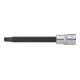 VIGOR Innenvierkant Antrieb 12,5 = 1/2 Zoll TX Schraubendreher-Einsatz Innen TX Profil V2176 Vierkant hohl 12,5 mm (1/2 Zoll) Innen TX Profil T 55 Gesamtlänge: 140 mm
