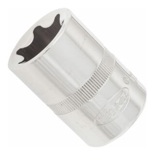 VIGOR Innenvierkant Antrieb 12,5 = 1/2 Zoll TX Steckschlüssel-Einsatz Außen TX Profil V2592N ∙ Vierkant hohl 12,5 mm (1/2 Zoll) ∙ Außen TX Profil ∙ E 24 ∙ Gesamtlänge: 38 mm