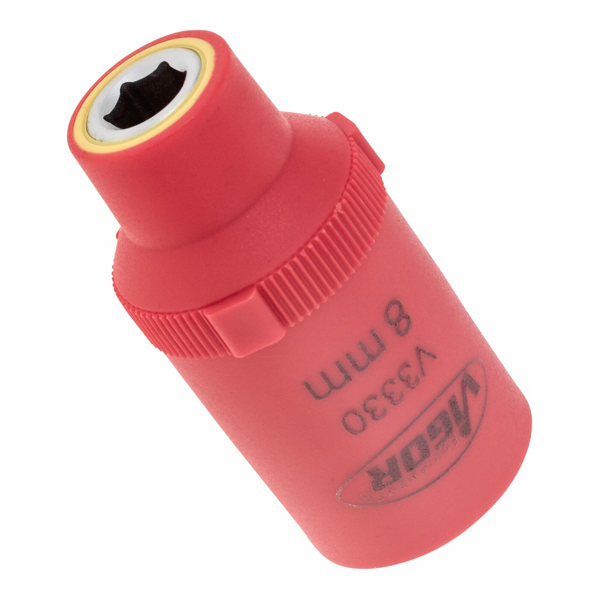 VIGOR Innenvierkant Antrieb 12,5 = 1/2 Zoll VDE-Steckschlüssel-Einsatz Außensechskant-Profil V3330 Vierkant hohl 12,5 mm (1/2 Zoll) Außen-Sechskant Pr