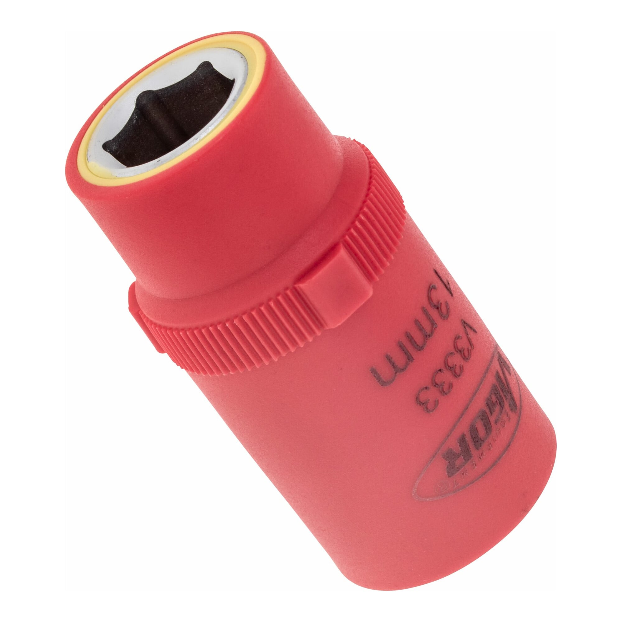 VIGOR Innenvierkant Antrieb 12,5 = 1/2 Zoll VDE-Steckschlüssel-Einsatz Außensechskant-Profil V3333 Vierkant hohl 12,5 mm (1/2 Zoll) Außen-Sechskant Pr