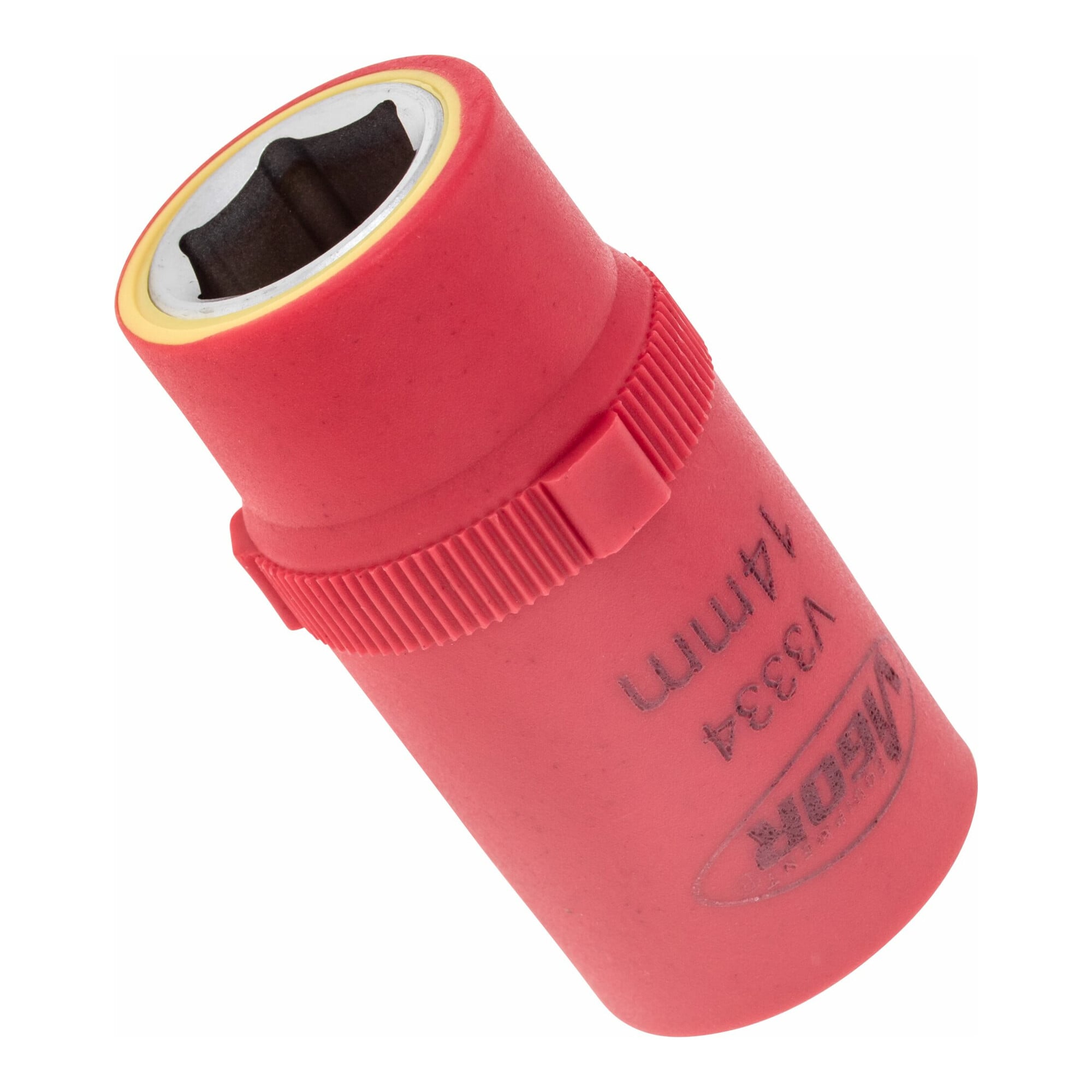 VIGOR Innenvierkant Antrieb 12,5 = 1/2 Zoll VDE-Steckschlüssel-Einsatz Außensechskant-Profil V3334 Vierkant hohl 12,5 mm (1/2 Zoll) Außen-Sechskant Pr