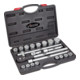 VIGOR Innenvierkant Antrieb 20 = 3/4 Zoll Steckschlüssel-Satz V2318 Vierkant hohl 20 mm (3/4 Zoll) Außen-Sechskant Profil - Anzahl Werkzeuge: 21