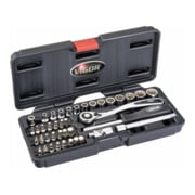 VIGOR Innenvierkant Antrieb 6,3 = 1/4 Zoll Multiprofil Steckschlüssel-Satz V4217 Gesamtlänge: 25 mm Anzahl Werkzeuge: 40-1