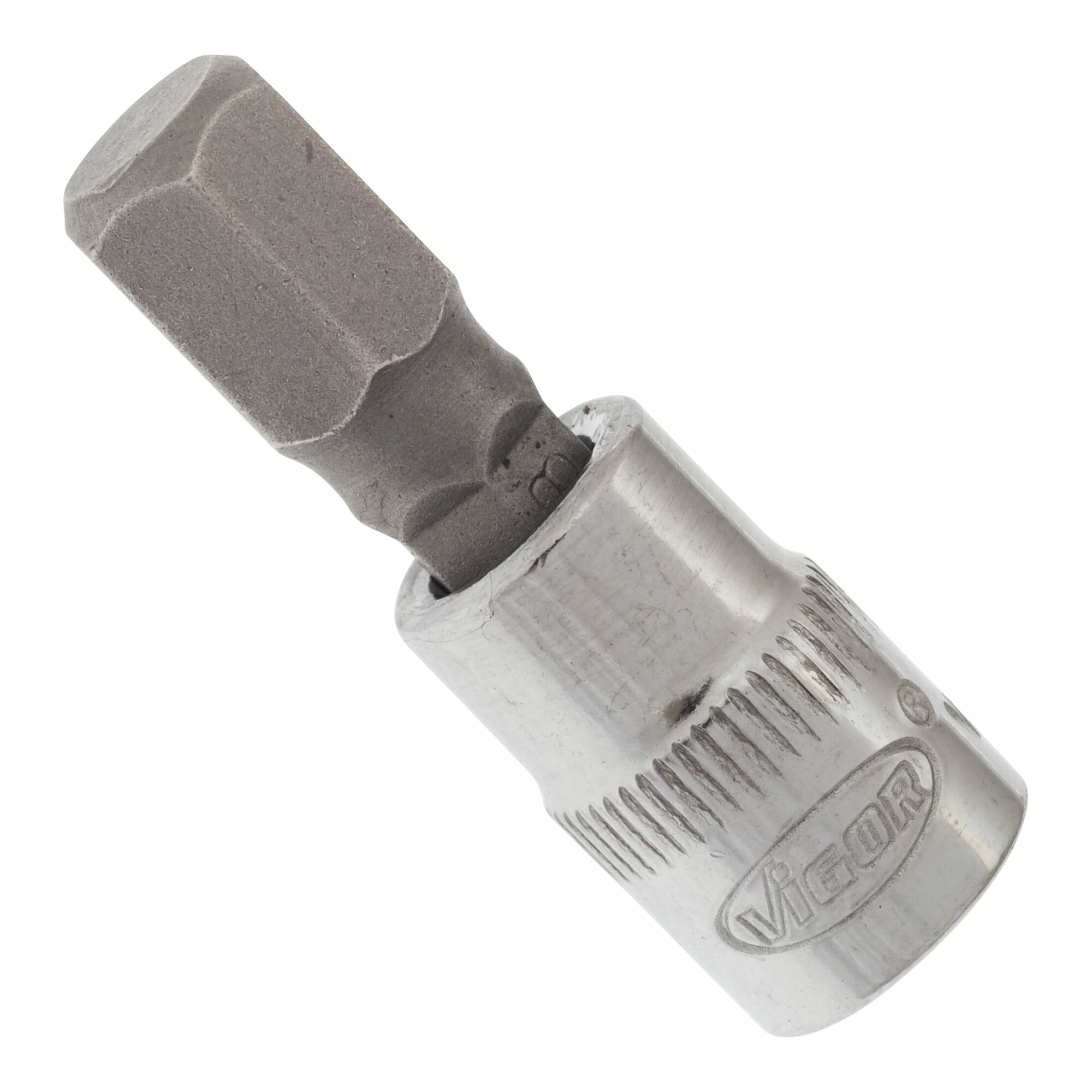 VIGOR Innenvierkant Antrieb 6,3 = 1/4 Zoll Schraubendreher-Einsatz Innensechskant-Profil V2435N ∙ Vierkant hohl 6,3 mm (1/4 Zoll) ∙ Innen-Sechskant Pr