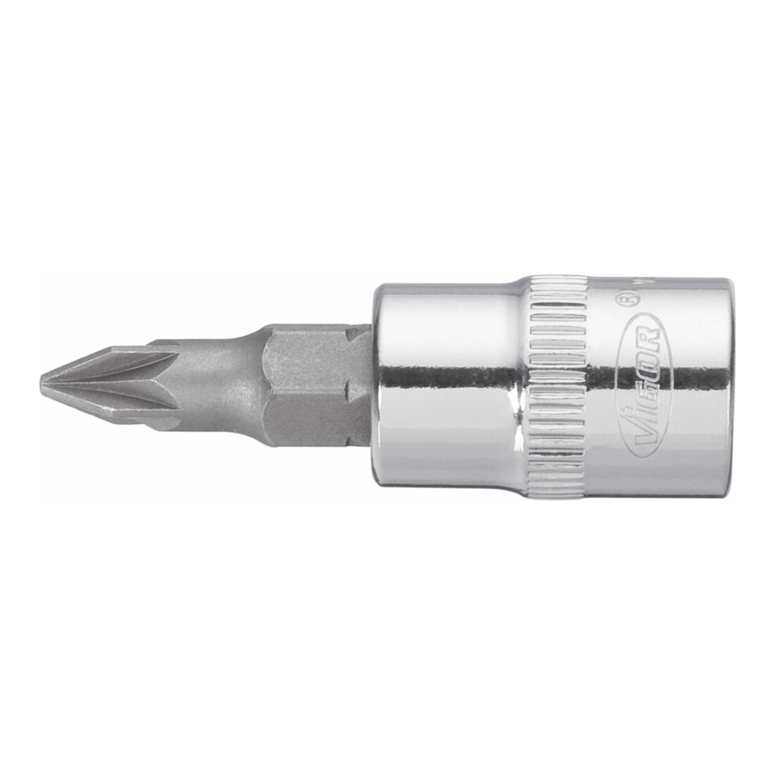 VIGOR Innenvierkant Antrieb 6,3 = 1/4 Zoll Schraubendreher-Einsatz Pozidriv-Profil (PZ) V2439N ∙ Vierkant hohl 6,3 mm (1/4 Zoll) ∙ Pozidriv Profil PZ ∙ PZ 1 ∙ Gesamtlänge: 38 mm