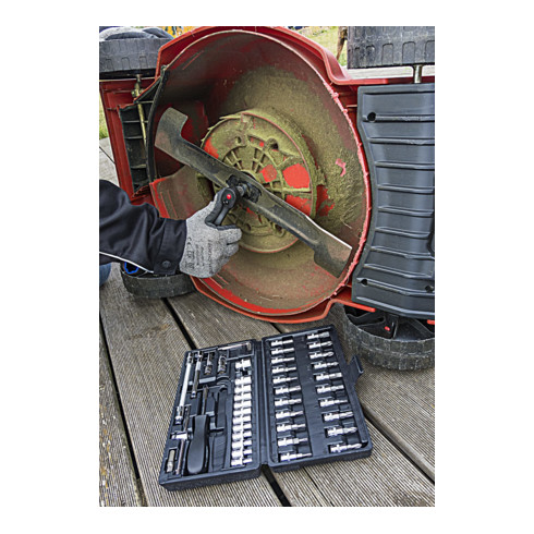 VIGOR Innenvierkant Antrieb 6,3 = 1/4 Zoll Steckschlüssel-Satz V2414 Vierkant hohl 6,3 mm (1/4 Zoll) Außen-Sechskant Profil - Anzahl Werkzeuge: 46