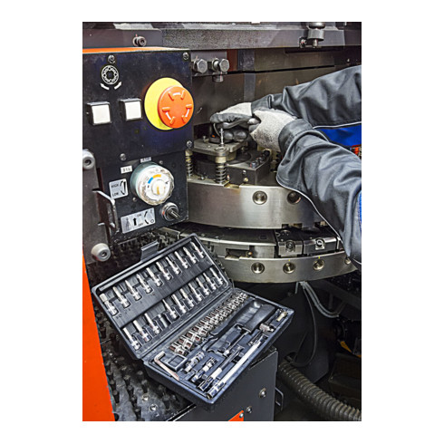 VIGOR Innenvierkant Antrieb 6,3 = 1/4 Zoll Steckschlüssel-Satz V2414 Vierkant hohl 6,3 mm (1/4 Zoll) Außen-Sechskant Profil - Anzahl Werkzeuge: 46