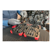VIGOR Innenvierkant Antrieb 6,3 = 1/4 Zoll Steckschlüssel-Satz V2414N ∙ Vierkant hohl 6,3 mm (1/4 Zoll) ∙ Außen-Sechskant Profil ∙ - ∙ Anzahl Werkzeuge: 46-4