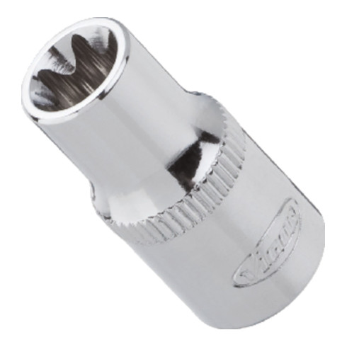 VIGOR Innenvierkant Antrieb 6,3 = 1/4 Zoll TORX Steckschlüssel-Einsatz Außen TORX Profil V2723 Vierkant hohl 6,3 mm (1/4 Zoll) Außen TORX Profil E11 Gesamtlänge: 24.8 mm