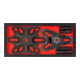 VIGOR Insert en mousse souple 2K, avec compartiment vide V5009