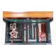VIGOR Insert en mousse souple 2K, avec compartiment vide V5009