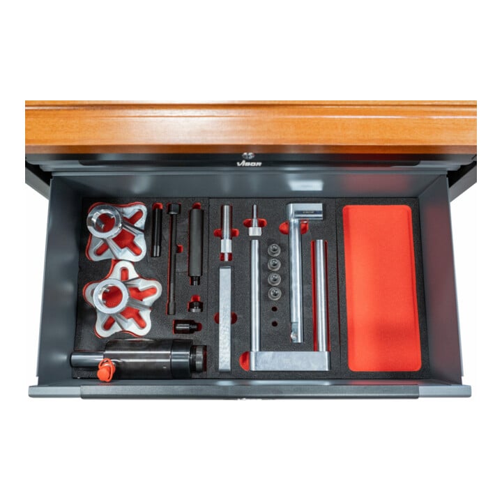 VIGOR Insert en mousse souple 2K, avec compartiment vide V5009