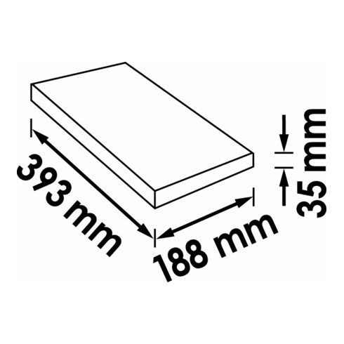 VIGOR Insert en mousse souple sans découpe V4631