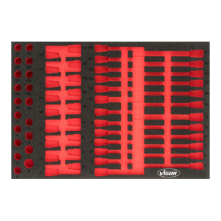 VIGOR Insert en mousse souple, vide V4726