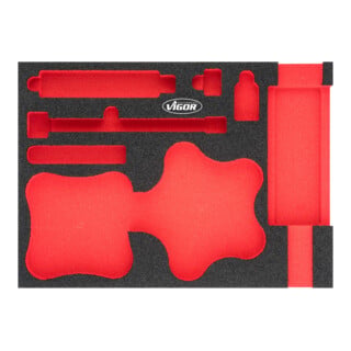 VIGOR Insert en mousse souple, vide V4904-L