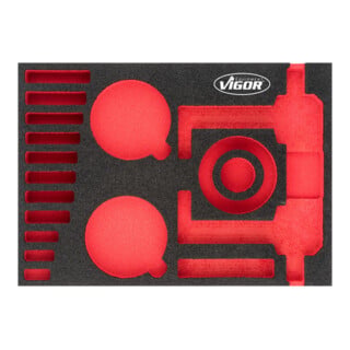 VIGOR Insert en mousse souple, vide V4906-L