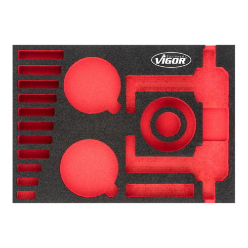 VIGOR Insert en mousse souple, vide V4906-L