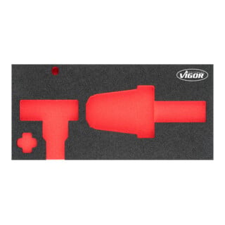 VIGOR Insert en mousse souple, vide V4921-L