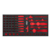 VIGOR Insert en mousse souple, vide V4971-L-1