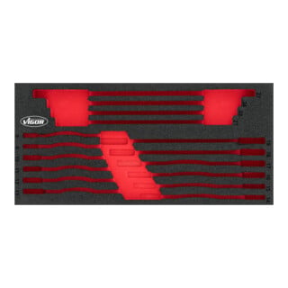 VIGOR Insert en mousse souple, vide V4987-L