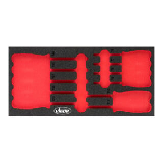 VIGOR Insert en mousse souple, vide V4991-L