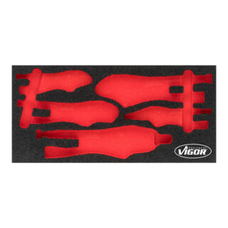 VIGOR Insert en mousse souple, vide V5004-L