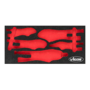 VIGOR Insert en mousse souple, vide V5004-L
