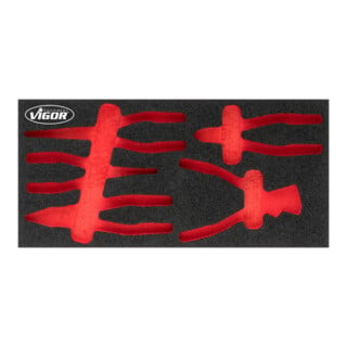 VIGOR Insert en mousse souple, vide V5015-L