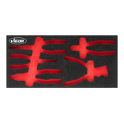 VIGOR Insert en mousse souple, vide V5015-L