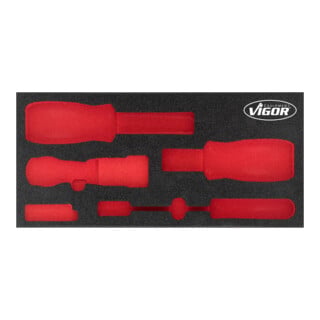 VIGOR Insert en mousse souple, vide V5017-L