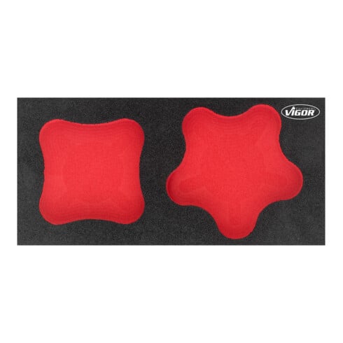 VIGOR Insert en mousse souple, vide V5062-L