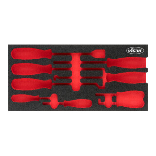 VIGOR Insert en mousse souple, vide V5070-L