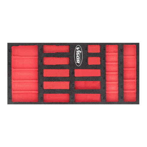 VIGOR Insert en mousse souple, vide V5602-L