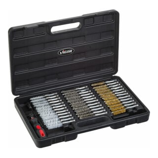 VIGOR Jeu de brosses V4646, 38 pièces