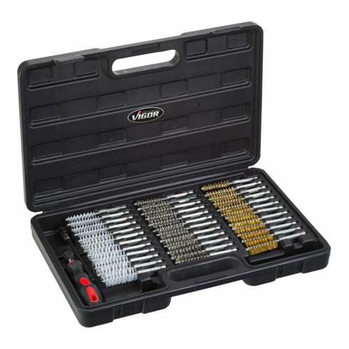 VIGOR Jeu de brosses V4646, 38 pièces