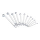 VIGOR Jeu de clés à anneaux doubles V1524N Profil double hexagonal extérieur 6 x 7 – 30 x 32 mm, 12 pièces