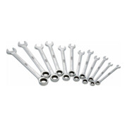 VIGOR Jeu de clés à cliquet, anneau et fourche V1031 - 12 outils