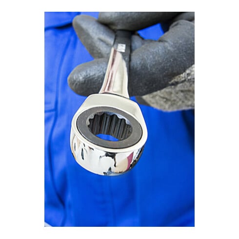 VIGOR Jeu de clés à cliquet, anneau et fourche V1031 - 12 outils