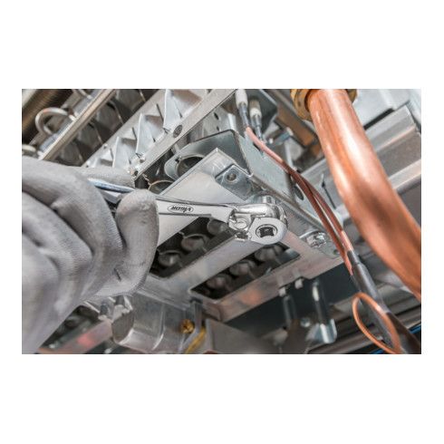 VIGOR Jeu de clés à douille 1/4" carré creux 6,3 mm V3734N, 23 pièces, profil hexagonal extérieur