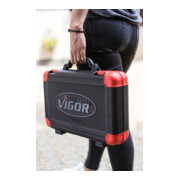 VIGOR Jeu de clés à douille 3/8" V2305N, carré creux et massif 10 mm, 61 pièces-2