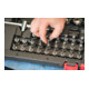 VIGOR Jeu de clés à douille 3/8" V2305N, carré creux et massif 10 mm, 61 pièces
