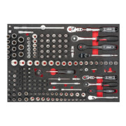 VIGOR Jeu de clés à douille V6821, 165 outils