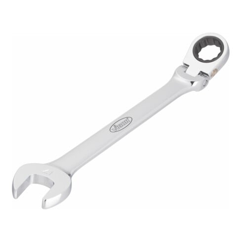 VIGOR Jeu de clés mixtes à cliquet articulé V2818, 12 pièces