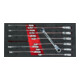 VIGOR Jeu de clés mixtes à cliquet articulé V5077, 12 pièces-1