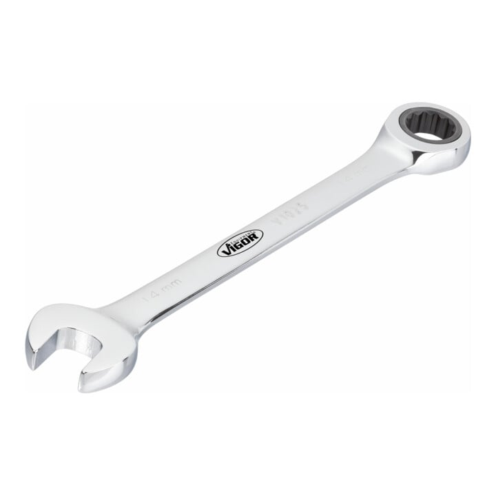 VIGOR Jeu de clés mixtes à cliquet, long V2820, 5 pièces