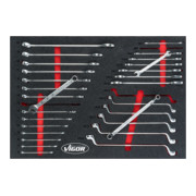 VIGOR Jeu de clés mixtes doubles, clés à anneau doubles et clés mixtes V6726 6 – 22 6 x 7 – 20 x 22 mm 29 pièces